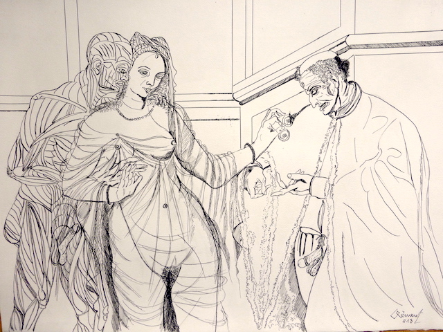 Étude pour la femme entre les deux âges - 2018