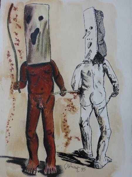L'ithyphallique et À la retourne 2 - Dessin © Clément