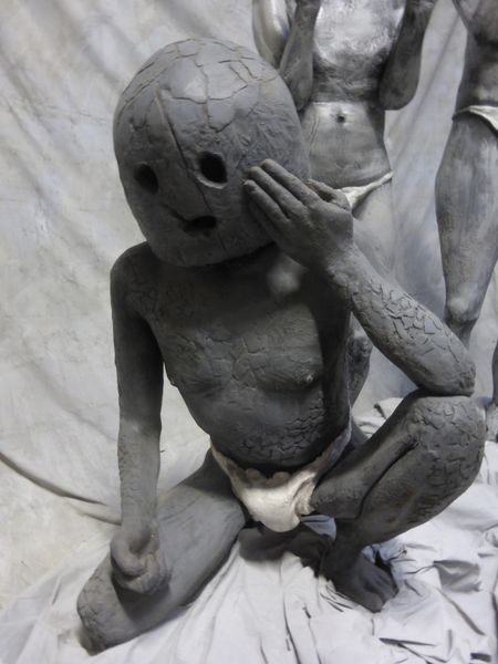 Homme de boue - Sculpture © Clément
