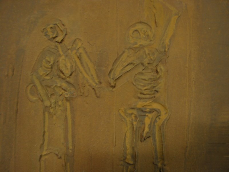 Deux transis - bas-relief © Clément